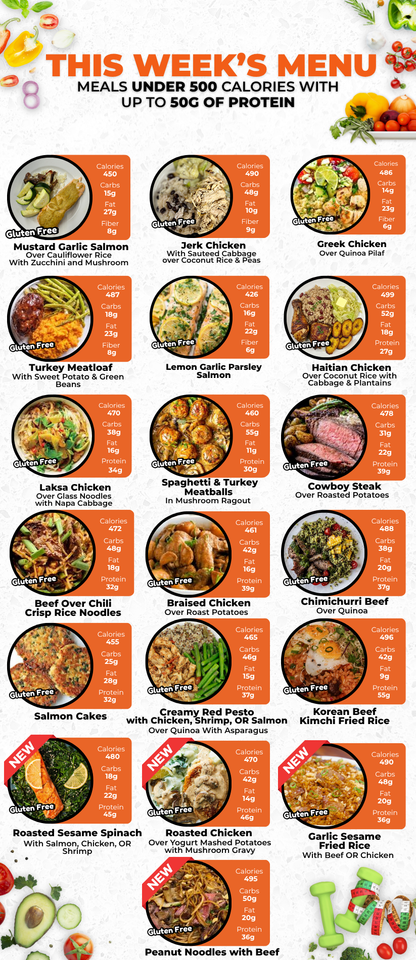 MIX & MATCH 6 WEEKLY MEALS PLAN